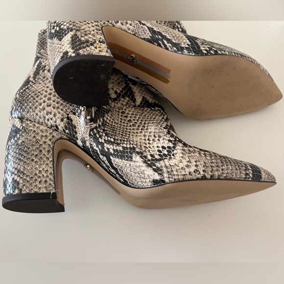 Sam Edelman Snakeskin Heeled Bootie - Picture 3 of 7